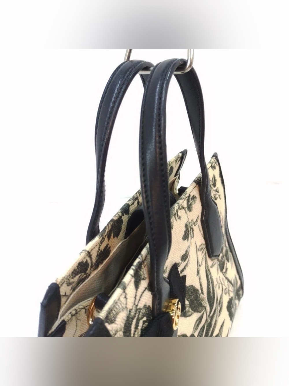 Gucci Japan Exclusive GG Ribbon Herbarium 2-Way Bag Rare 2016 Alessandro Michele - Picture 5 of 10